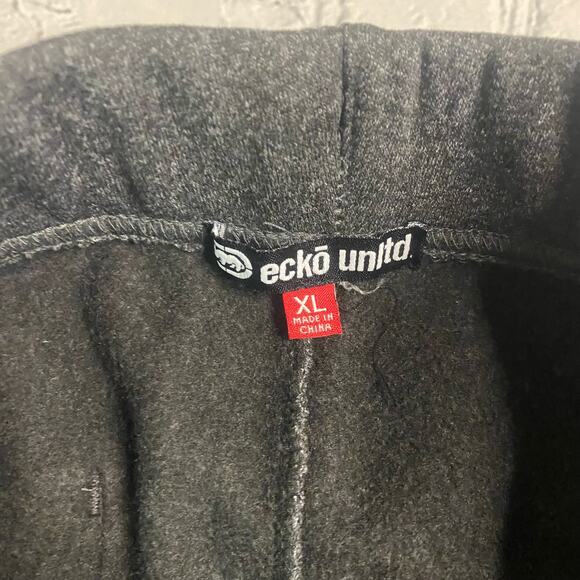 Men’s eckõ unitd XL rhino joggers gray sweats Y2K  polyester punk skater metal - Picture 4 of 10